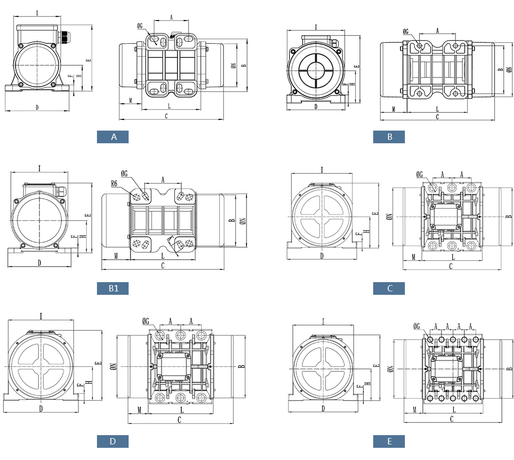 振動電機(jī)型號參數(shù)