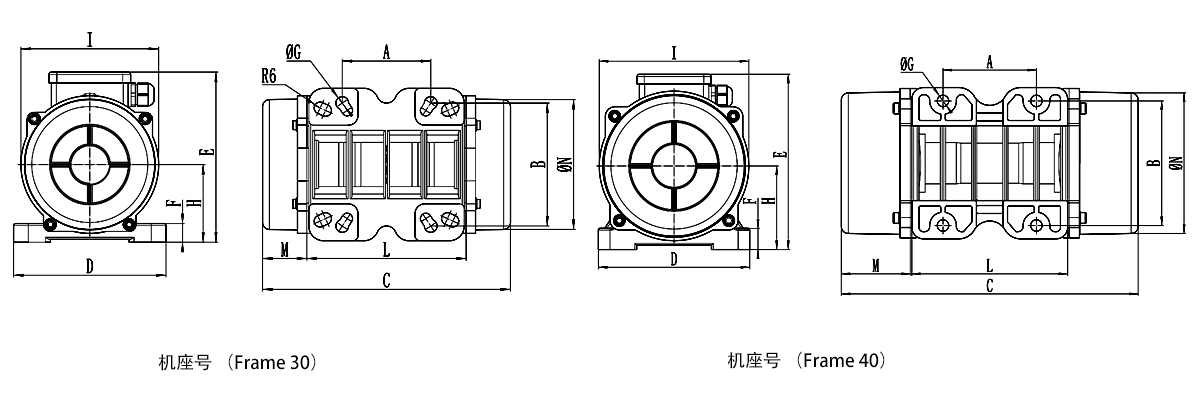 防爆振動(dòng)電機(jī)尺寸