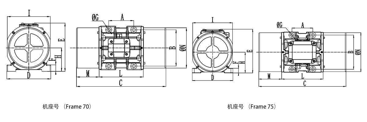 防爆振動(dòng)電機(jī)尺寸